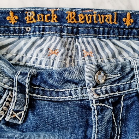 Rock Revival Lily Straight Jeans Size 28 - Picture 5 of 7